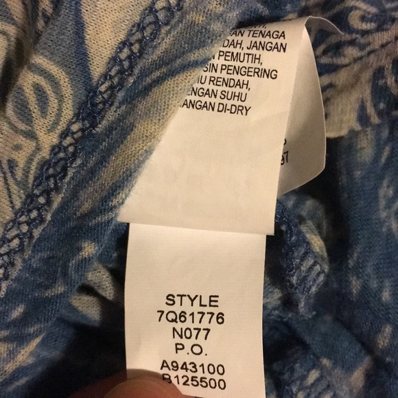 LUCKY BRAND • Tina Patchwork Top Shirt Size 1X - Picture 8 of 8